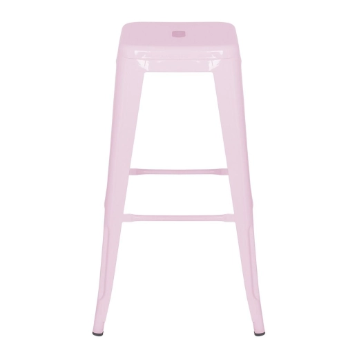 Produto Banqueta alta para bancada Iron Tolix 76 cm - Rosa claro