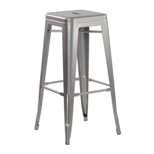 Banqueta alta para bancada Iron Tolix 76 cm – Prata Produto Banqueta alta para bancada Iron Tolix 76 cm – Prata