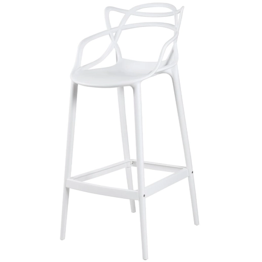 Banqueta alta para bancada Master Allegra em Polipropileno 78 cm - Branco Produto Banqueta alta para bancada Master Allegra em Polipropileno 78 cm - Branco