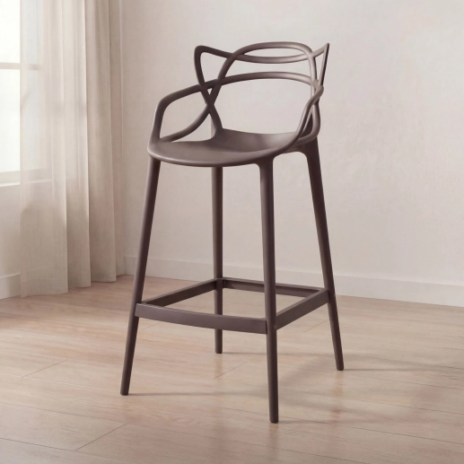 Produto Banqueta alta para bancada Master Allegra em Polipropileno 76 cm - Fendi