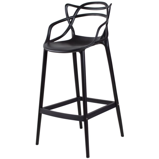 Produto Banqueta alta para bancada Master Allegra em Polipropileno 76 cm - Preto