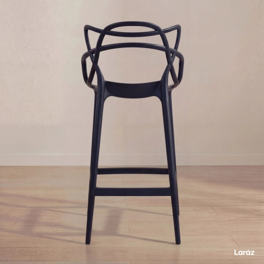 Produto Banqueta alta para bancada Master Allegra em Polipropileno 76 cm - Preto