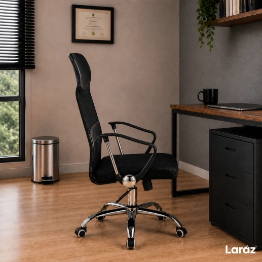 Cadeira de Escritório Presidente Dylan Mesh Ergonômica - Preta Produto Cadeira de Escritório Presidente Dylan Mesh Ergonômica - Preta
