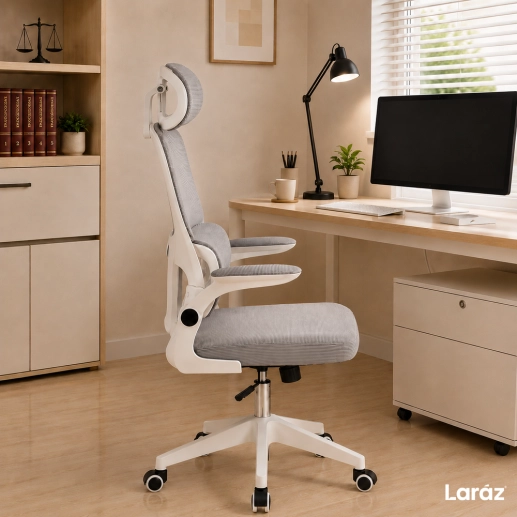 Cadeira de Escritório Presidente Genebra Mesh Ergonômica - Branco Produto Cadeira de Escritório Presidente Genebra Mesh Ergonômica - Branco