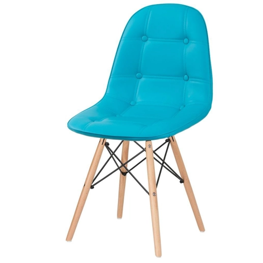 Produto Cadeira de jantar Charles Eames Eiffel Botonê Estofada - Tiffany