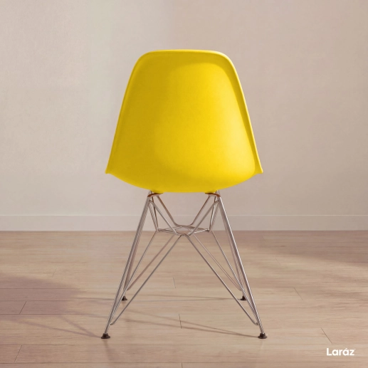 Produto Cadeira de jantar Charles Eames Eiffel DKR em Polipropileno - Amarelo