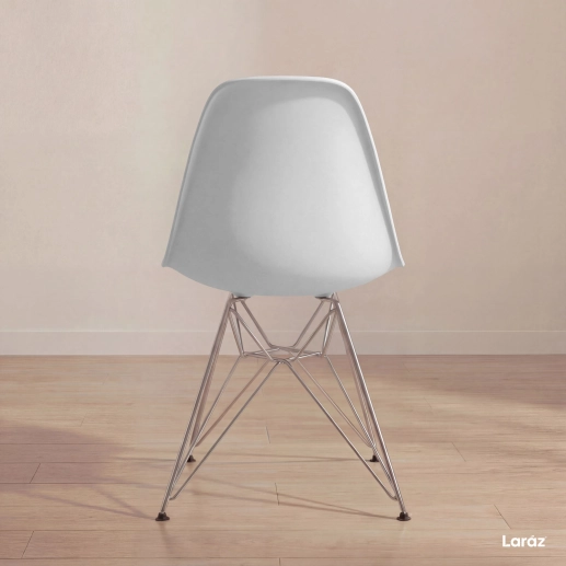 Produto Cadeira de jantar Charles Eames Eiffel DKR em Polipropileno - Cinza claro