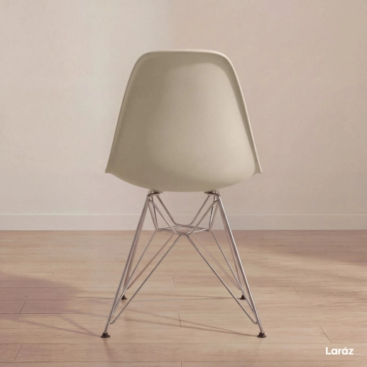 Produto Cadeira de jantar Charles Eames Eiffel DKR em Polipropileno - Nude