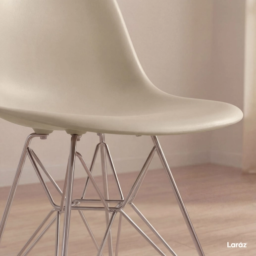 Produto Cadeira de jantar Charles Eames Eiffel DKR em Polipropileno - Nude