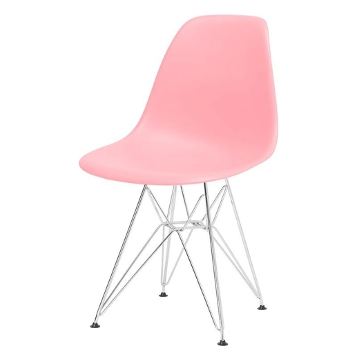 Produto Cadeira de jantar Charles Eames Eiffel DKR em Polipropileno - Rosa claro