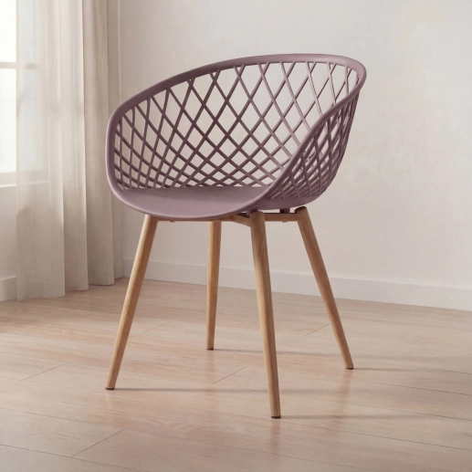 Cadeira de jantar Clarice Nest com design moderno e anatômico - Fendi Produto Cadeira de jantar Clarice Nest com design moderno e anatômico - Fendi
