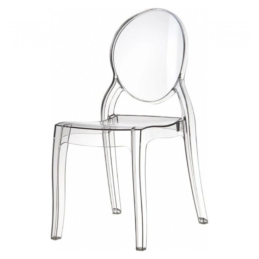 Produto Cadeira de jantar Elizabeth Ghost em Policarbonato Transparente - Incolor