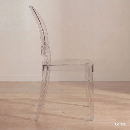 Produto Cadeira de jantar Elizabeth Ghost em Policarbonato Transparente - Incolor