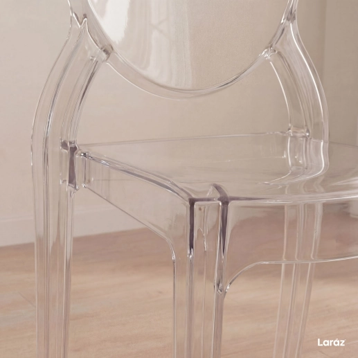 Produto Cadeira de jantar Elizabeth Ghost em Policarbonato Transparente - Incolor