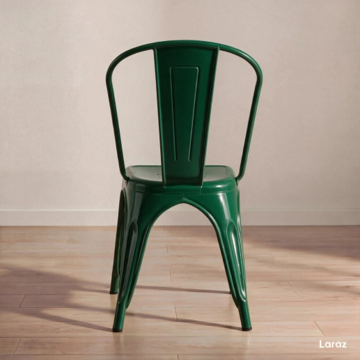 Produto Cadeira de jantar Iron Tolix com design industrial - Verde Escuro