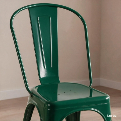Produto Cadeira de jantar Iron Tolix com design industrial - Verde Escuro