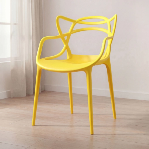 Produto Cadeira de jantar Master Allegra Design Moderno em Polipropileno - Amarelo