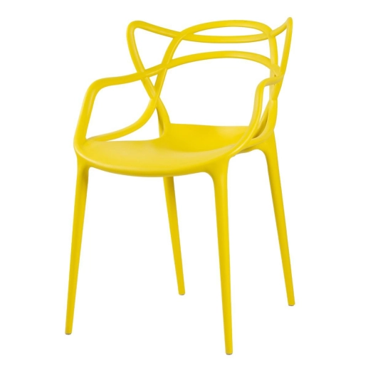 Produto Cadeira de jantar Master Allegra Design Moderno em Polipropileno - Amarelo