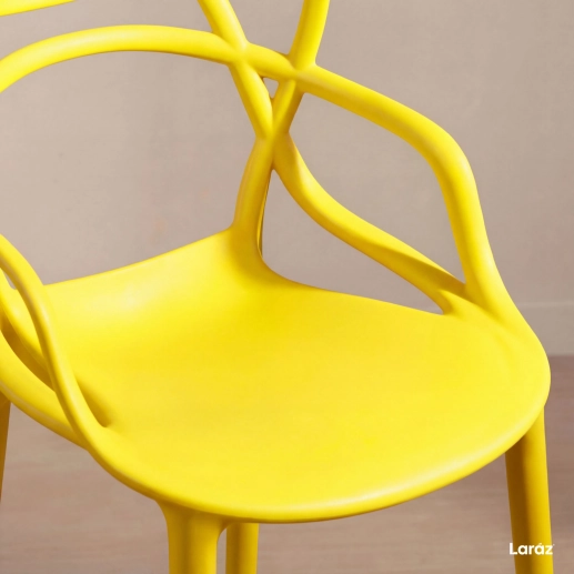 Produto Cadeira de jantar Master Allegra Design Moderno em Polipropileno - Amarelo