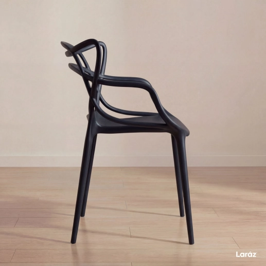 Produto Cadeira de jantar Master Allegra Design Moderno em Polipropileno - Preto