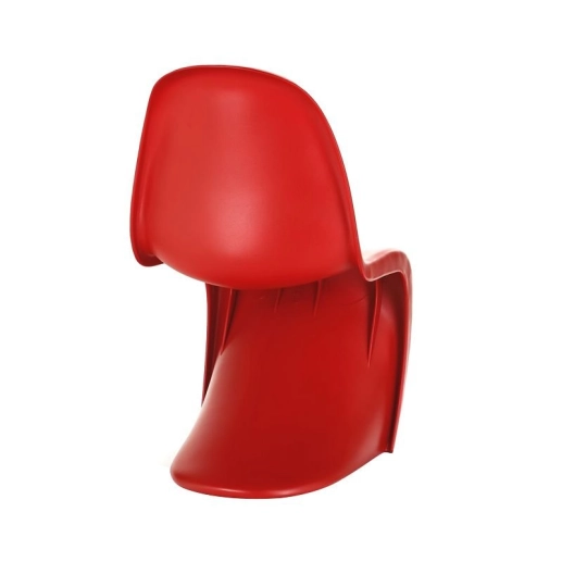 Produto Cadeira design Panton com acabamento fosco - Vermelho
