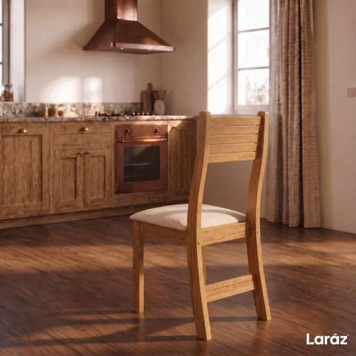 Produto Conjunto Sala de Jantar Mesa Quadrada Marselha com 4 Cadeiras Estofadas Nice Laráz