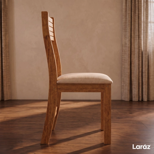 Produto Conjunto Sala de Jantar Mesa Quadrada Marselha com 4 Cadeiras Estofadas Nice Laráz