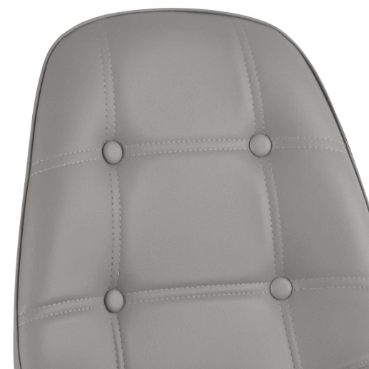 Produto Kit 10 Cadeiras de jantar Charles Eames Eiffel Botonê Estofada - Cinza