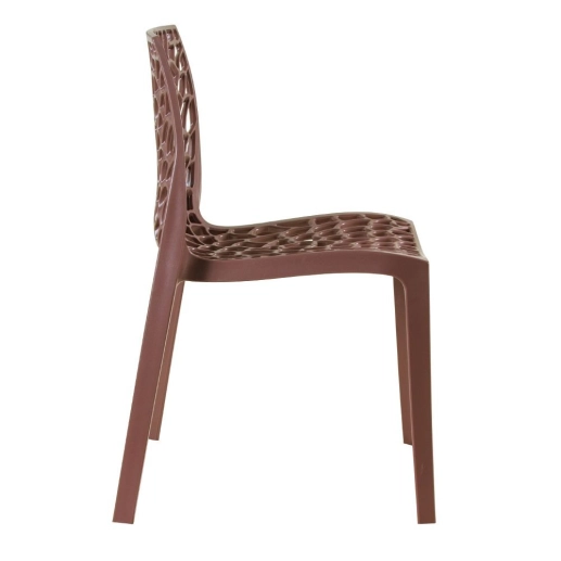 Kit 12 Cadeiras de jantar Gruvyer com design contemporâneo e anatômico - Marrom Produto Kit 12 Cadeiras de jantar Gruvyer com design contemporâneo e anatômico - Marrom