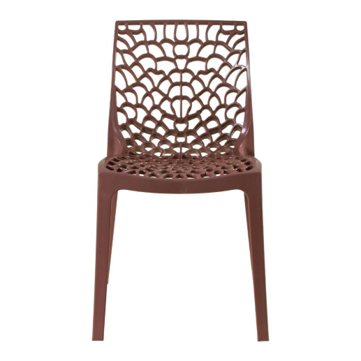 Kit 12 Cadeiras de jantar Gruvyer com design contemporâneo e anatômico - Marrom Produto Kit 12 Cadeiras de jantar Gruvyer com design contemporâneo e anatômico - Marrom
