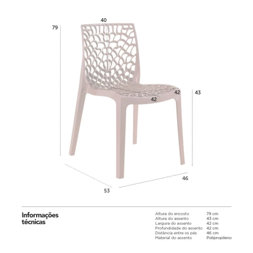 Kit 12 Cadeiras de jantar Gruvyer com design contemporâneo e anatômico - Marrom Produto Kit 12 Cadeiras de jantar Gruvyer com design contemporâneo e anatômico - Marrom