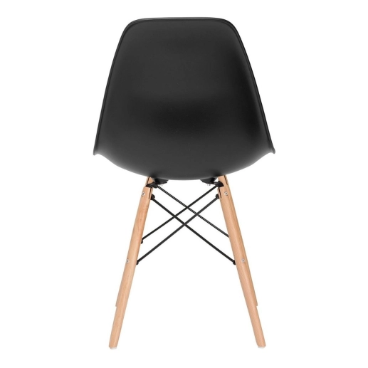 Produto Kit 16 Cadeiras de jantar Charles Eames Eiffel DSW em Polipropileno - Preto