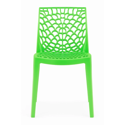 Produto Kit 2 Cadeiras de jantar Gruvyer com design contemporâneo e anatômico - Verde Claro