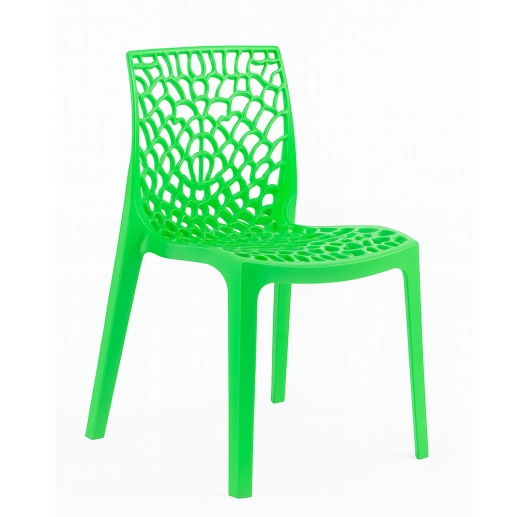Produto Kit 2 Cadeiras de jantar Gruvyer com design contemporâneo e anatômico - Verde Claro