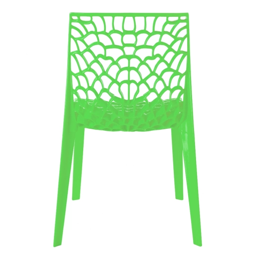 Produto Kit 2 Cadeiras de jantar Gruvyer com design contemporâneo e anatômico - Verde Claro