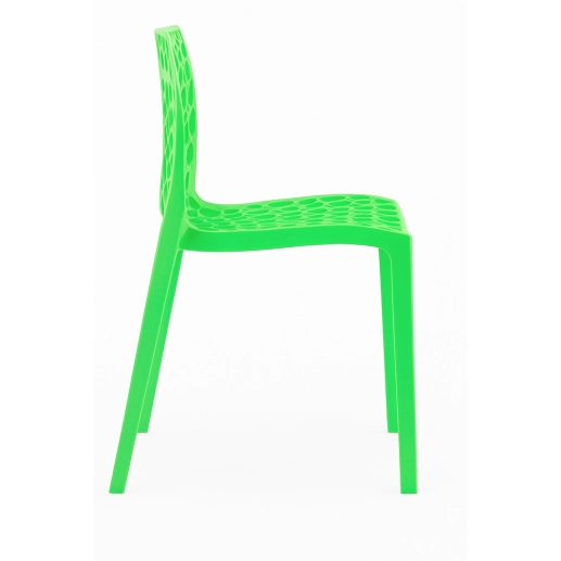 Produto Kit 2 Cadeiras de jantar Gruvyer com design contemporâneo e anatômico - Verde Claro