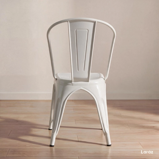 Produto Kit 2 Cadeiras de jantar Iron Tolix com design industrial - Branco