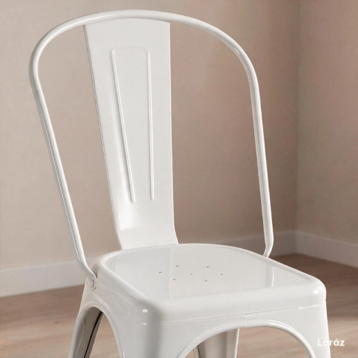 Produto Kit 2 Cadeiras de jantar Iron Tolix com design industrial - Branco