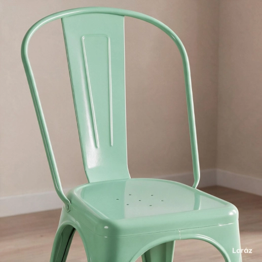 Kit 32 Cadeiras de jantar Iron Tolix com design industrial – Verde Claro Produto Kit 32 Cadeiras de jantar Iron Tolix com design industrial – Verde Claro