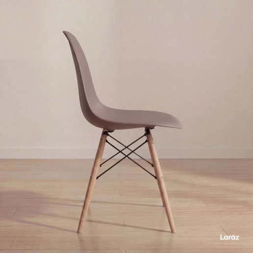 Produto Kit 4 Cadeiras de jantar Charles Eames Eiffel DSW em Polipropileno - Fendi