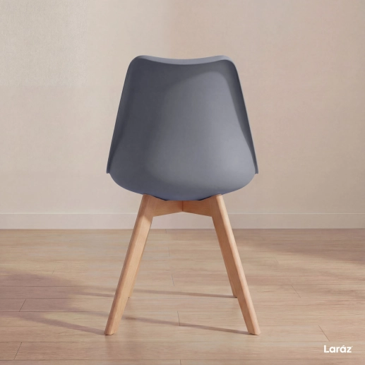 Produto Kit 4 Cadeiras de jantar Leda com assento estofado e design moderno - Fendi