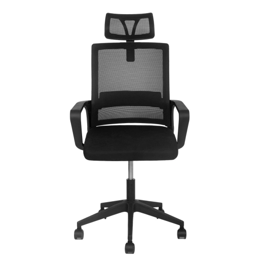 Produto Kit 4 Cadeiras Confort estofada para escritório com rodizios - Preto