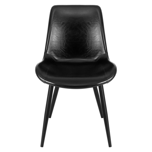 Produto kit 4 Cadeiras estofada Detroit Marrom Preto