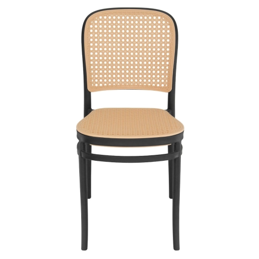 Produto Kit 4 Cadeiras de jantar Amis Lola com design moderno e assento confortável - Preto