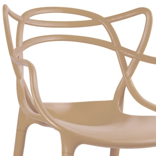 Produto Kit 4 Cadeiras de jantar Masters Allegra com pés desmontáveis – Nude