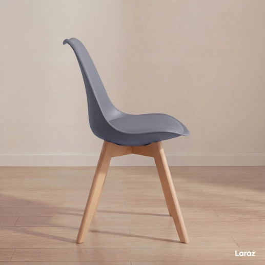 Produto Kit 5 Cadeiras de jantar Leda com assento estofado e design moderno - Fendi