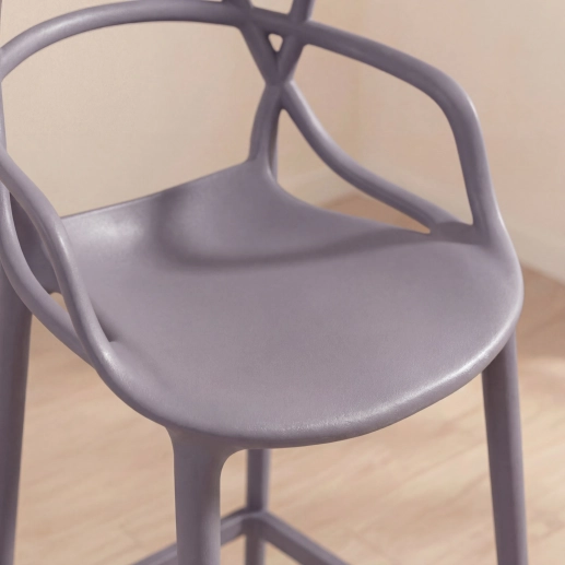 Produto Kit 6 Banquetas média para bancada Master Allegra em Polipropileno 66 cm - Fendi