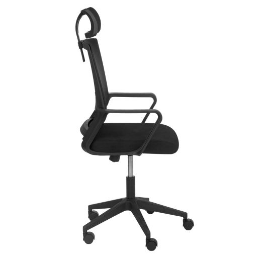 Produto Kit 6 Cadeiras Confort estofada para escritório com rodizios - Preto