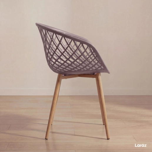 Produto Kit 8 Cadeiras de jantar Clarice Nest com design moderno e anatômico - Fendi