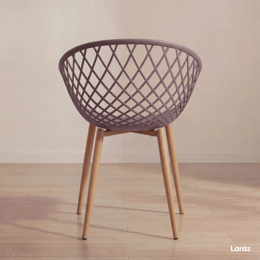 Produto Kit 8 Cadeiras de jantar Clarice Nest com design moderno e anatômico - Fendi